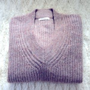 Moussy pink knit sweater one size